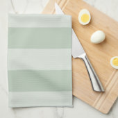 Striped Light Green Kitchen Towl Theedoek (Quarter Fold)