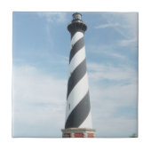 Striped Lighthouse Tile Tegeltje (Voorkant)