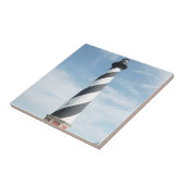 Striped Lighthouse Tile Tegeltje (Zijkant)