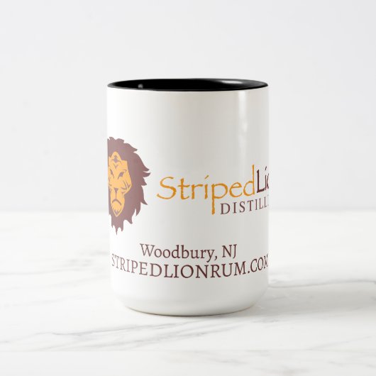 Striped Lion 15 oz Mok - Logo (Center)