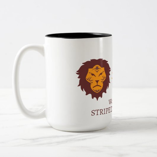 Striped Lion 15 oz Mok - Logo (Links)