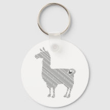 Striped Llama Sleutelhanger