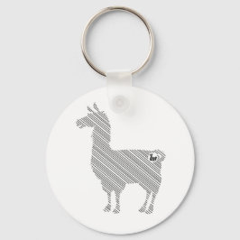 Striped Llama Sleutelhanger