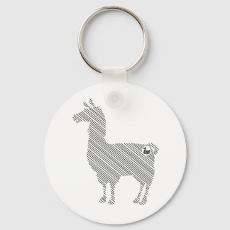 Striped Llama Sleutelhanger