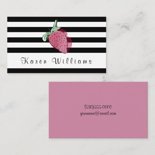 Striped Logo Visitekaartje (Voorkant / Achterkant)