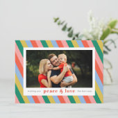 Striped Merry Border Kaart (Staand voorkant)