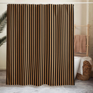 Striped Minimalist Black  Douchegordijn
