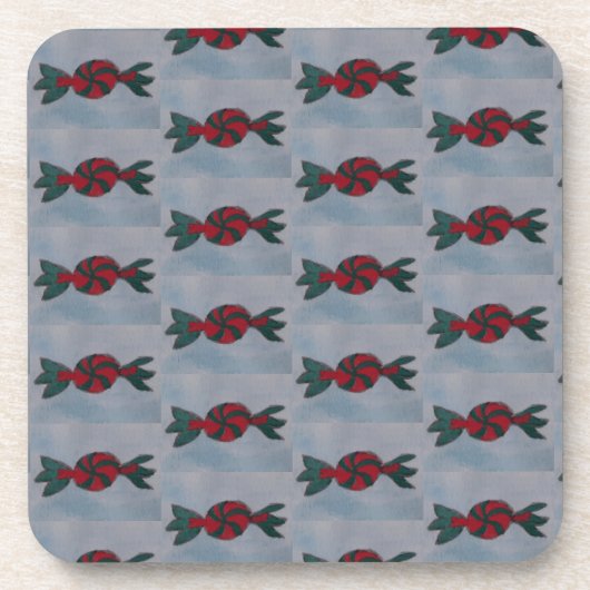 Striped Mint Snoep Onderzetter (Voorkant)