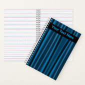 Striped Moody Denim Notitieboek (Binnen)