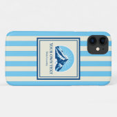 Striped Mountain ski resort name Case-Mate iPhone Case (Achterkant (horizontaal))
