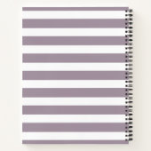 Striped Name Notebook Notitieboek (Achterkant)