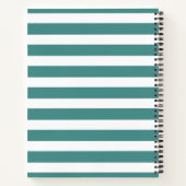 Striped Name Notebook Notitieboek (Achterkant)