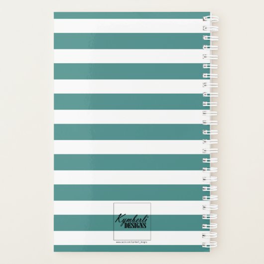 Striped Name Planner (Achterkant)
