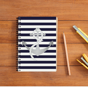 Striped Nautical Sailing Notebook Notitieboek