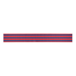 Striped (Navy Blue & Red) Grosgrain Lint