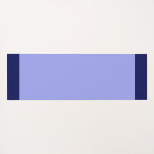 Striped Navy Blue & White op Light Blue Yogamat (Achterkant (horizontaal))