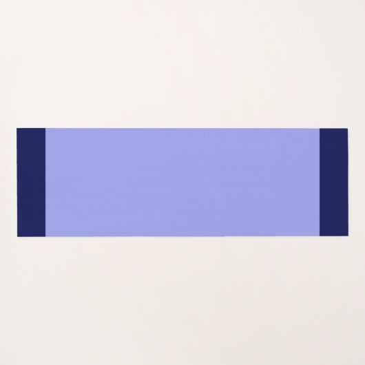 Striped Navy Blue & White op Light Blue Yogamat (Achterkant (horizontaal))