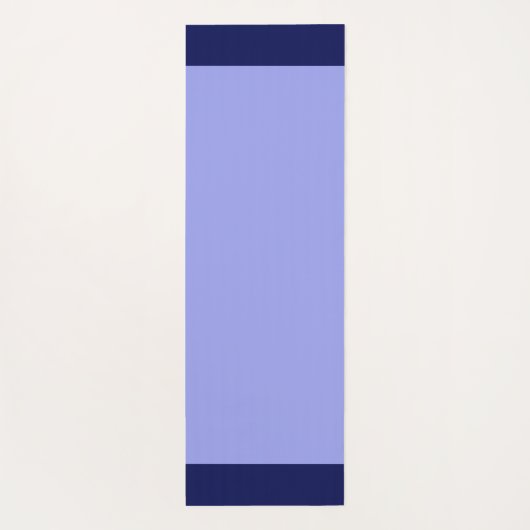 Striped Navy Blue & White op Light Blue Yogamat (Achterkant)