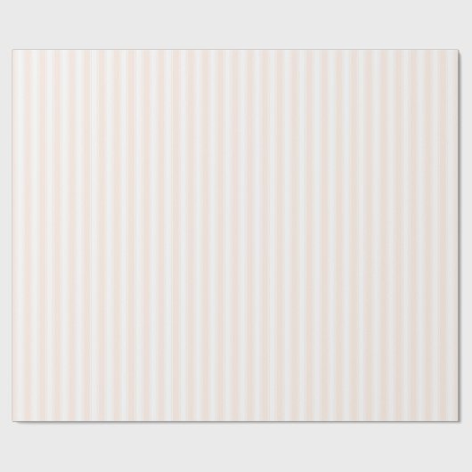 Striped Neutral Wrappers Cadeaupapier (Vlak)