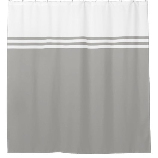 Striped,  neutrale kleur douchegordijn (Voorkant)