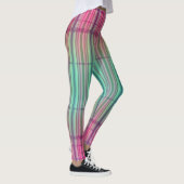 Striped New Tartan Aqua Pink Leggings (Rechts)