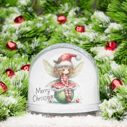 Striped Ornament Fairy  Sneeuwbol (Kerstmis)