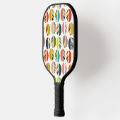 Striped Oval Halves Pickleball Paddle (Links)
