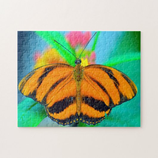 Striped Passion Flower Butterfly. Legpuzzel (Horizontaal)