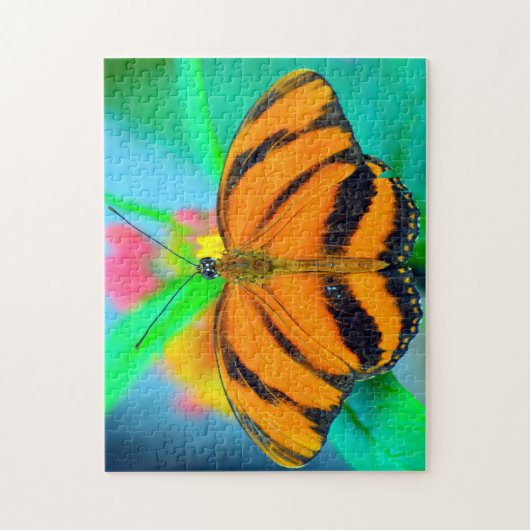 Striped Passion Flower Butterfly. Legpuzzel (Verticaal)