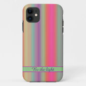Striped pastel kleurrijke design iPhone draagtas Case-Mate iPhone Case (Achterkant)