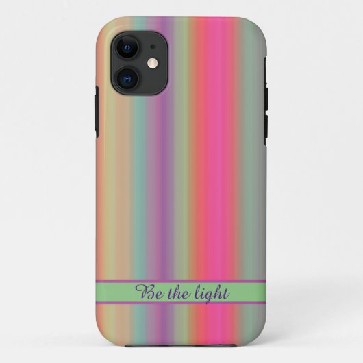 Striped pastel kleurrijke design iPhone draagtas Case-Mate iPhone Case (Achterkant)