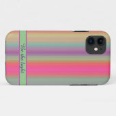 Striped pastel kleurrijke design iPhone draagtas Case-Mate iPhone Case (Achterkant (horizontaal))