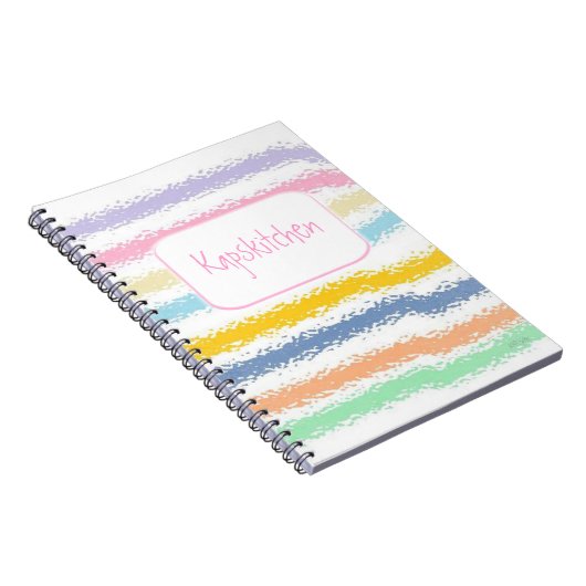 Striped Pastels SG Notitieboek (Rechterzijde)