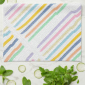 Striped Pastels Theedoek (Gevouwen)