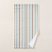 Striped patroon en monogram badhanddoekset bad handdoek (Handdoek)