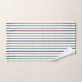 Striped patroon en monogram badhanddoekset bad handdoek (Handdoek)