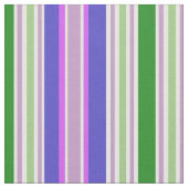 Striped Pattern Fabric | Paarse groene strepen Stof (Close Up)