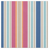 Striped Pattern Fabric | Tan roze blauwe strepen Stof (Close Up)