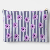 striped pattern with purple daisies etui (Achterkant)