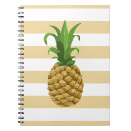 Striped Pineappellaptop Notitieboek