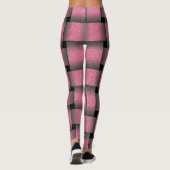 Striped Pink Basket Weave Leggings (Achterkant)