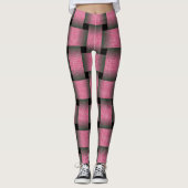 Striped Pink Basket Weave Leggings (Voorkant)