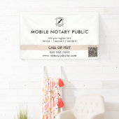 Striped Pink Notary Openbare Logo Website QR Evene Spandoek (Insitu)