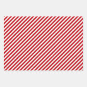 Striped Polka Dot Red en Black Inpakpapier Vel (Voorkant 3)
