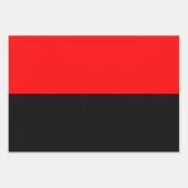 Striped Polka Dot Red en Black Inpakpapier Vel (Voorkant)