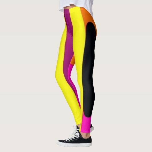 Striped Pop Art Leggings (Links)