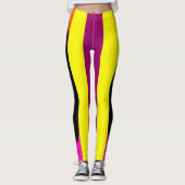 Striped Pop Art Leggings (Voorkant)