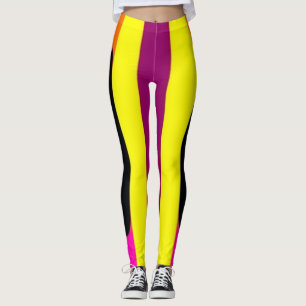 Striped Pop Art Leggings