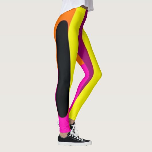 Striped Pop Art Leggings (Rechts)