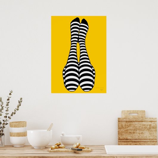 Striped Poster (Keuken)